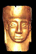  Vasos ceremoniales, repujados en lámina de oro